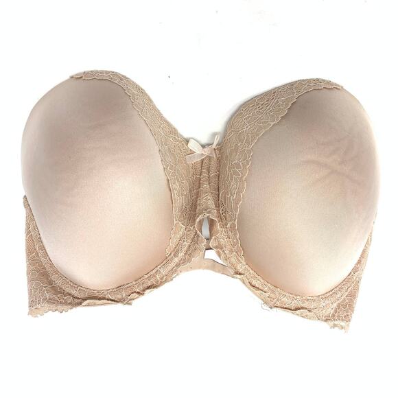 Victoria’s Secret Bra Size 32DDD Dream Angel Multi-way Strapless Neutral Nude - Picture 1 of 6